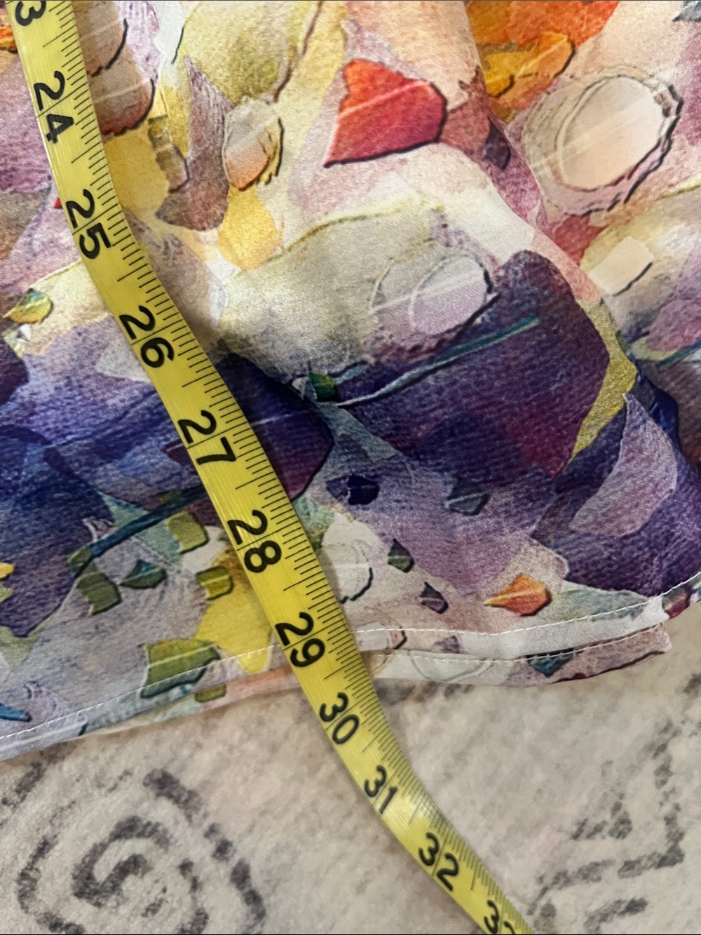 Colorful Pleated Midi Skirt - Blue Multi - Picture 5 of 8